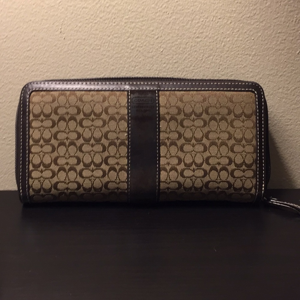 Brown coach wallet